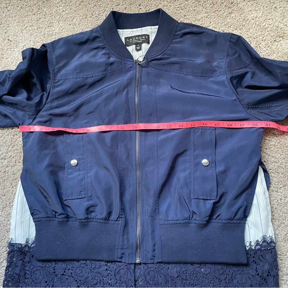 Laundry by Shelli Segal jacket navy/blue size 4 - Picture 6 of 6